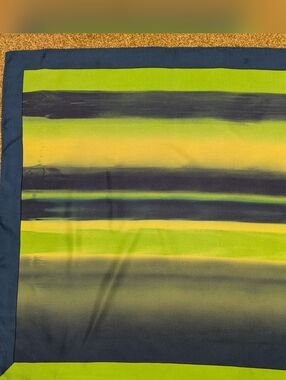 Beckford Silk Striped Gradient Silk Square Scarf